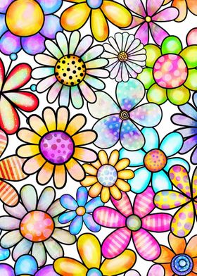 Doodle Floral Pattern 05