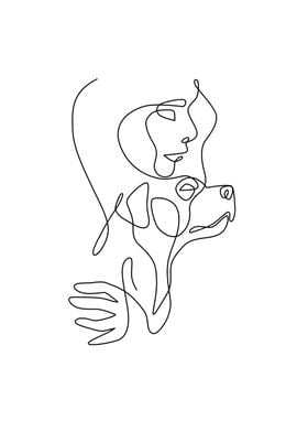 Dog With Woman One Lines