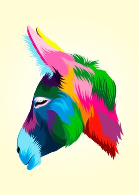 Colorful Donkey