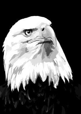 Eagle Black and white