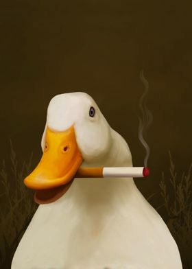 smoking duck meme