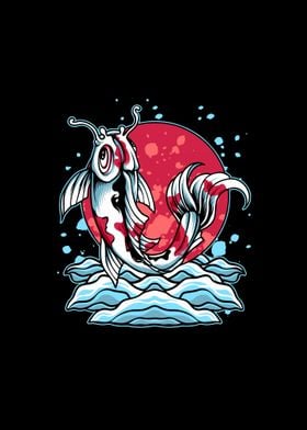 Japanese koi fish