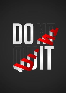 JUST DO IT DONT QUIT flip