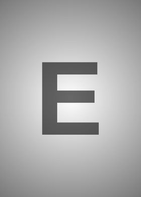 'letter E in HD alphabet' Poster by Mr Letter Together | Displate