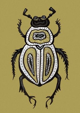 Fun Beetle Insect Art