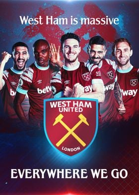 Flague' Poster, picture, metal print, paint by West Ham United F.C.