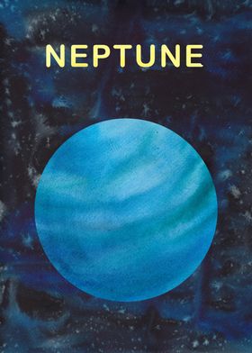 Neptune Watercolor