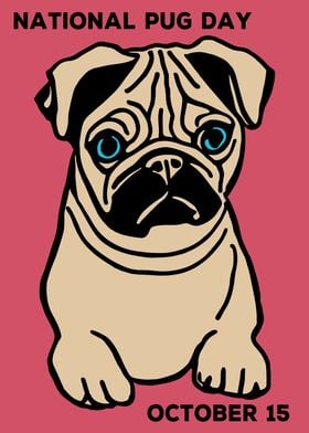 National pug day Poster