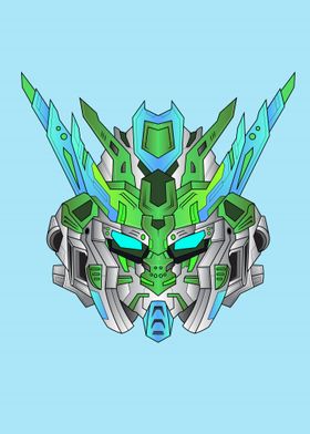 Head Mecha robot warrior