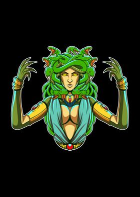 Halfbody medusa