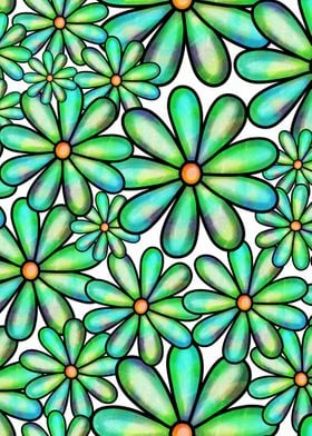 Doodle Floral Pattern 08