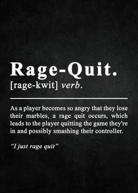 Rage Quit Boys Game Room