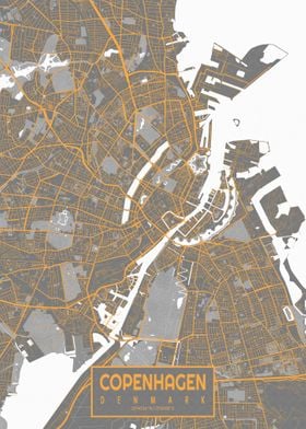 Copenhagen Map Bauhaus