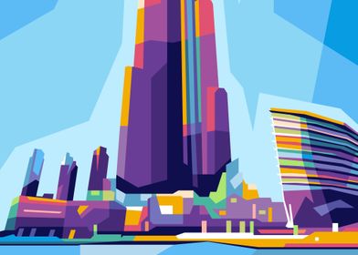 Burj Khalifa Wpap Popart 1