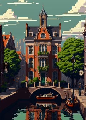 Amsterdam Pixel art