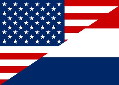 USA Netherlands Flag