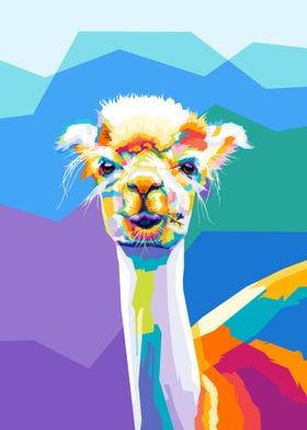 Alpaca Pop art