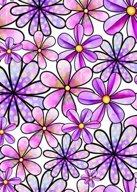 Doodle Floral Pattern 03