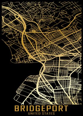 Bridgeport USA City Map