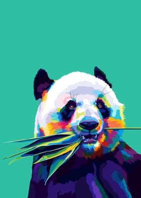 Panda Colorful pop art