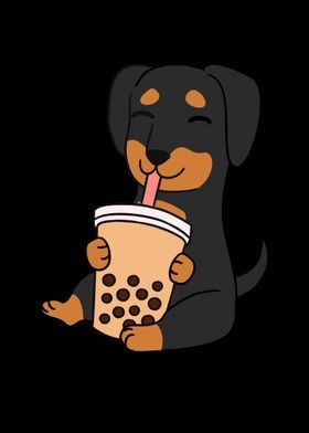 Dachshund Bubble Tea 