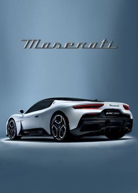 Maserati Supercar Poster 