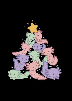 Funny Axolotl Christmas