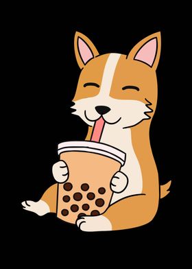 Corgi Bubble Tea 