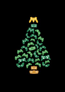 Funny Gamer Christmas Tree