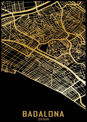 Badalona Spain City Map