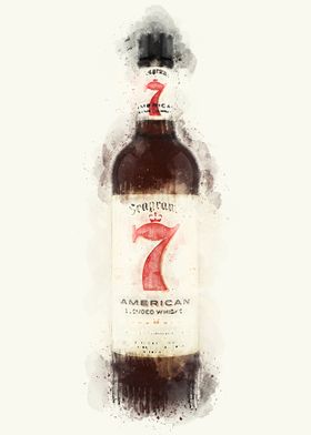 Vintage Whiskey Watercolor