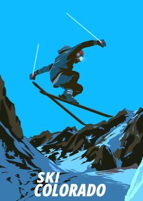 Skiing Poster