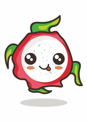 Emoticon Dragon Fruit 1