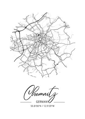 Chemnitz City Map