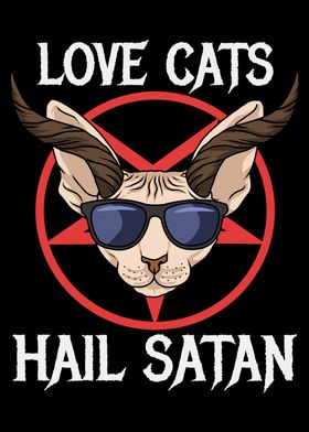 Satanic Cat Hail Satan