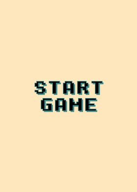 Start Game pixel font