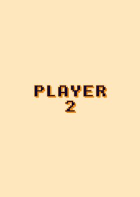 Player 2 pixel font