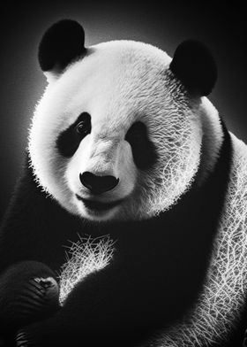 Black Panda' Poster by Coffee Design | Displate