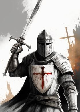 Vintage Templar Knight