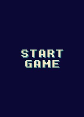 Start Game pixel font