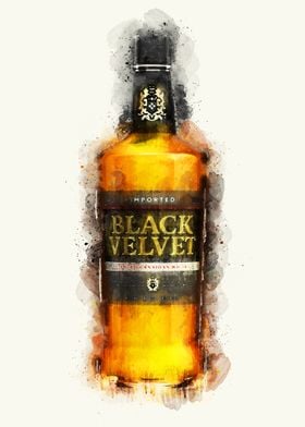 Vintage Whiskey Watercolor