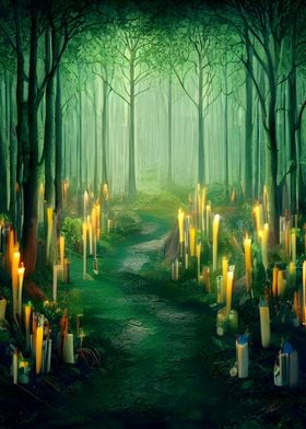 Candles in the Woods