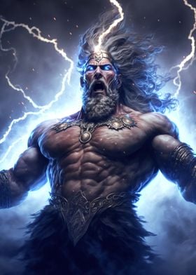 God of Lightning Zeus' Poster by nogar007 | Displate