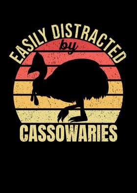 Retro Cassowary Bird