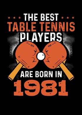 Table tennis player 1981