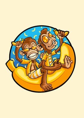 funny monkey banana