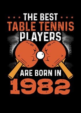 Table tennis player 1982