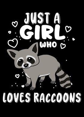 Raccoon Lover Girls Women