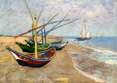Van Gogh Fishing Boats