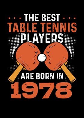 Table tennis player 1978